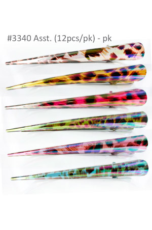 Hair Clip Long [12pcs/pk] #3340 -pk