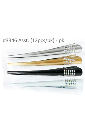 Hair Clip Long [12pcs/pk] #3346 - pk