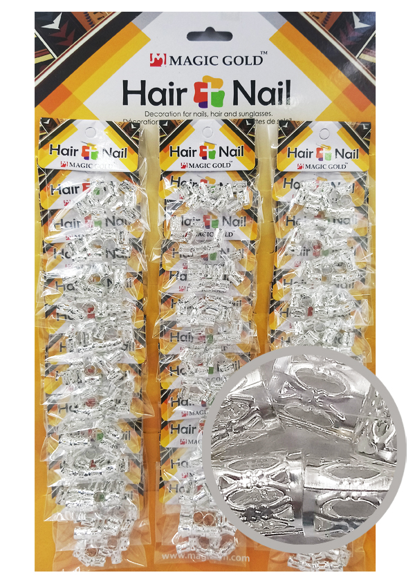MAGIC GOLD Hair & Nail Ring Bead (S) #CX74919 [36/pk] - pk