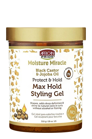 AfricanPride MoistureMiracleBlackCastor&Jojoba Gel(18oz) #99