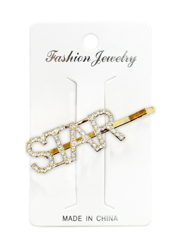 Hair Pin -Star #93019 Gold -dz