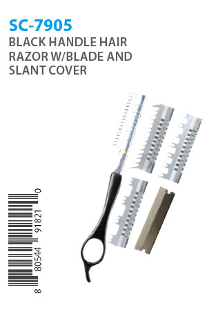 Hair Razor Set w/ Blade and slant cover #SC-7905