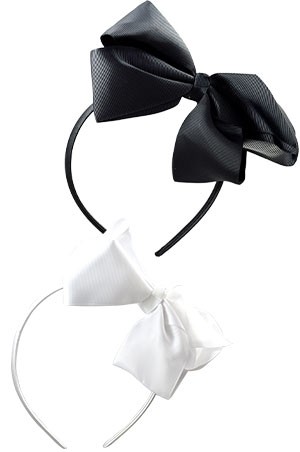 Hairband-BLK/WHITE #H26001BW-dz