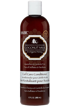 Hask Curl Care Conditioner-Coconut Milk&Honey (12oz) #103