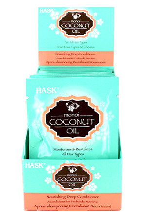 Hask Hair Treatment Pack-Monoi Oil (1.75oz/12pk/ds)#42