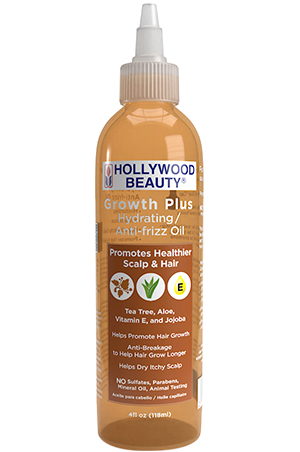 Hollywood Hair Growth Plus Hy/Anti Frizz Oil-Jojoba(4oz) #93