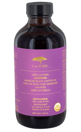 I Am Pure 100% Natural Jamaican Blk C. Oil-Lavender (8oz) #5