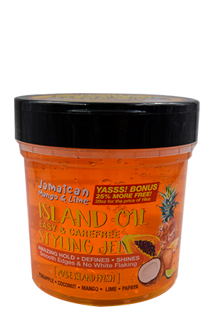 Mango&Lime Island Oil, Easy & Carefree Styling Gel (20 oz) #95