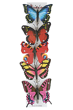 Kid's Hair Clip #2425 Butterfly (5pcs/pk)  -Strip