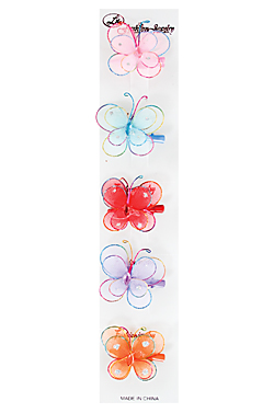 Kid's Hair Clip #2427 (5pcs/pk)  -Strip