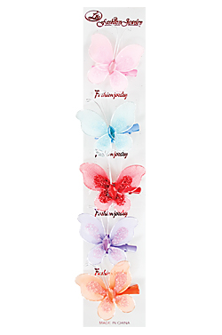 Kid's Hair Clip #2430 (5pcs/pk)  -Strip