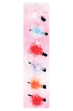 Kid's Hair Clip #2431 (6pcs/pk)  -Strip