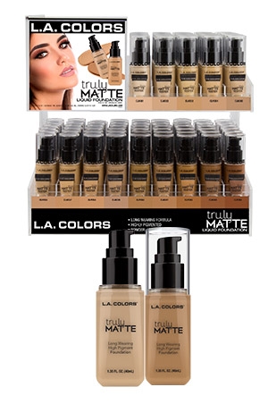 L.A Color Truly Matte Liquid Foundation #CLM351 Porcelain