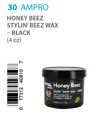 Ampro Pro Styl Honey Beez Wax - Black (4oz)#30