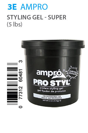 Ampro Pro Styl Protein Styling Gel Super Hold(5LB)#3E **(Special Sales)**