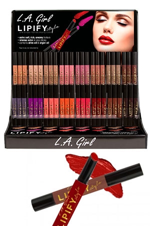 L.A Girl Lipify Stylo Lipstick Display (6 pcs x 16 shades) #GCD263.1