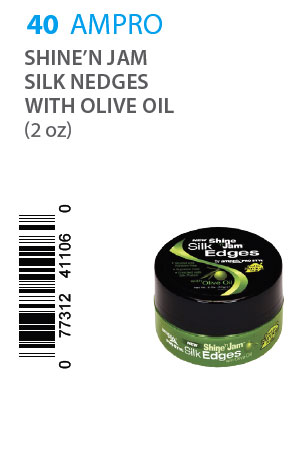 Ampro Shine'n Jam Silk Edges with Olive Oil (2oz)#40
