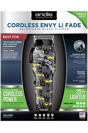 Andis Cordless Envy Li Fade Blade Clipper#73095-pc