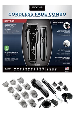 Andis Cordless Fade Combo[Clipper & Trimmer]#75020-pc