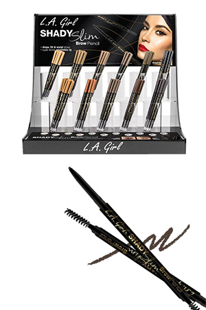 L.A Girl Shady Slim Brow Pencil 198pc Display (11kdx18pcpc) #GCD255.1