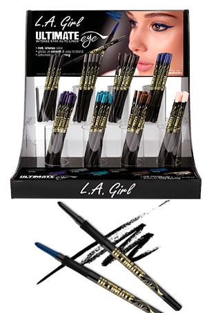 L.A Girl Ultimate Auto Eyeliner Display (12 pcs x 8 colors) #GCD 261.1