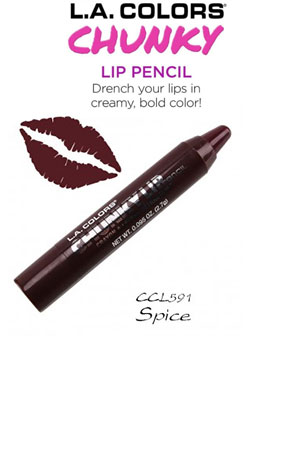 L.A. Colors Chunky Lip Pencil #CCL591 Spice