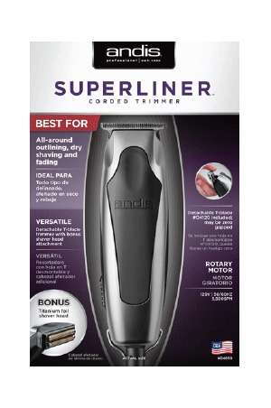 Andis SuperLiner #04890-Silver with Shaver
