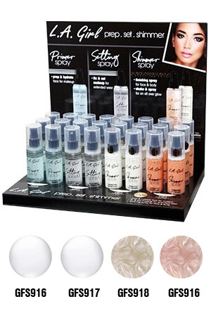 L.A Girl Prime Set & Shimmer Spray Display (24pc) #GPD356