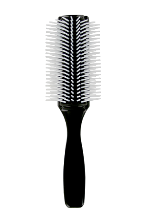 LIZ 9 Row Silicone Style Brush Black White Bristle #BR6150 -pc