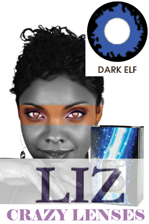 LIZ Color Crazy Contact Lenses #Dark Elf
