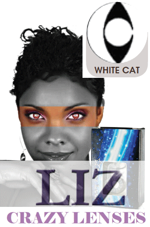 LIZ Color Crazy Contact Lenses #White Cat