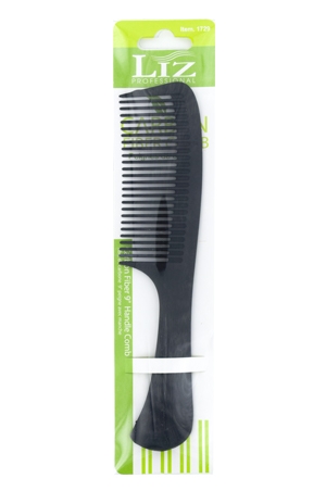 Liz Carbon Fiber 9" Handle Comb #1729 -pc