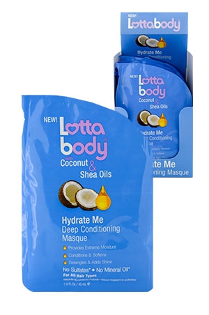 Lottabody Hydrate Me Conditioning Masque (1.5oz) 12pk/ds #36