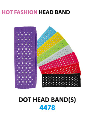 MGC Plain Head Band [Circle] #4478 Asst -dz
