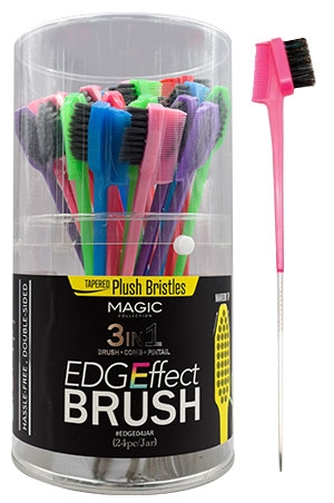 Magic  3-In-1 Edge Brush(24pc/jar)#EDGE04JAR-JAR