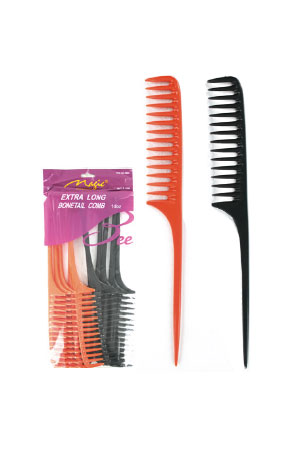 Magic Stella Extra Long Bone Tail Comb #2664BB -dz