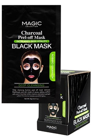 Magic Charcoal Peel-off Black Mask Pouch(24pc/ds)#FAC404P-ds.