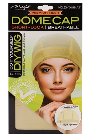 Magic Collection DIY Mesh Dome Cap #DIY001NAT -dz