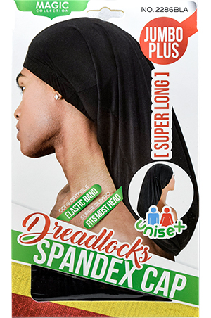 Magic Dread Locks Spandex Cap-Long#2286BLA-dz
