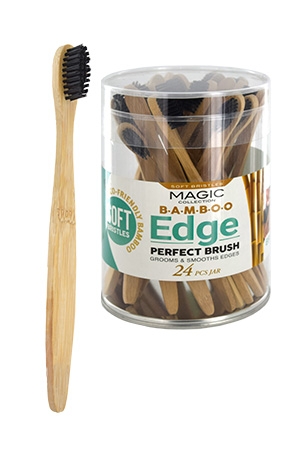 Magic Edges Brush-Bamboo (24/jar) #EDGE02JAR -Jar