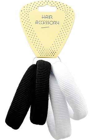 Magic Elastic Ponytail Holder4pc#HEP004BW-dz