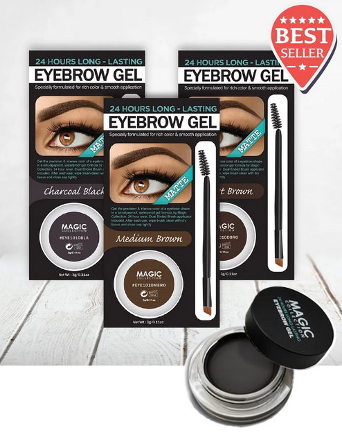 Magic Eyebrow Gel [Charcoal Black] #Eye1010BLA (12pc/ds) -pc