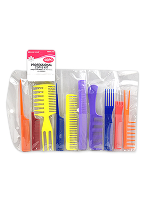 Magic Gold 10pcs Comb Set (Asst) #1724 -set