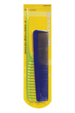 Magic Gold 2PC 9" Comb + Bone Tail Comb #1220 - dz