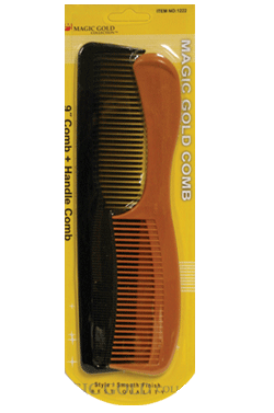 Magic Gold 2PC 9" Comb +Handle Comb #1222-dz