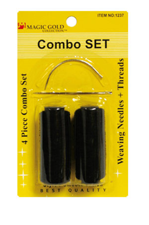 Magic Gold 4pc Combo Set (Thread+Needle) #1237-dz