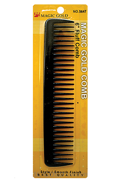 Magic Gold 6" Fluff Comb #5647 -dz