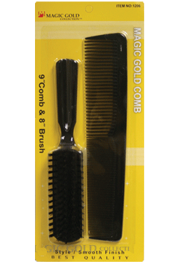 Magic Gold 9"Comb & Brush Set #1206 - dz