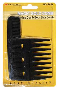 Magic Gold Both Side Comb w/ 5" Comb #2439 -dz