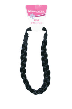 Magic Gold Braided Hair Band #1554 (Single queue) -dz